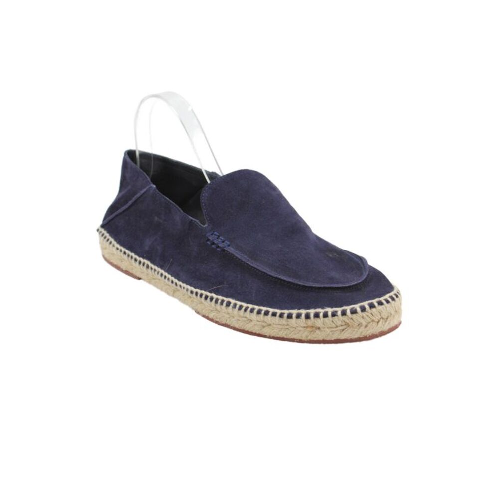 Loro Piana Mens Suede Slip On Espadrilles Navy Size 45 15